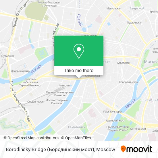 Borodinsky Bridge (Бородинский мост) map