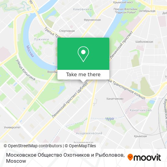 Московское Общество Охотников и Рыболовов map