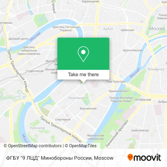 ФГБУ "9 ЛЦД" Минобороны России map