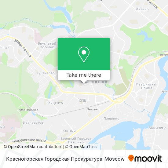 Красногорская Городская Прокуратура map