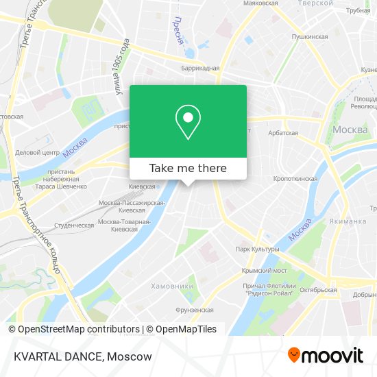 KVARTAL DANCE map
