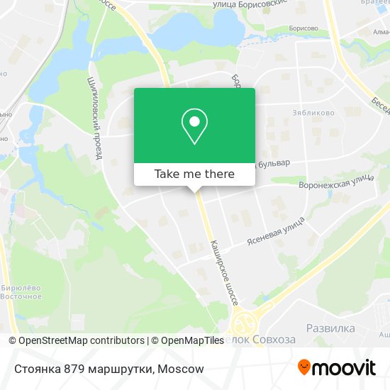 Стоянка 879 маршрутки map