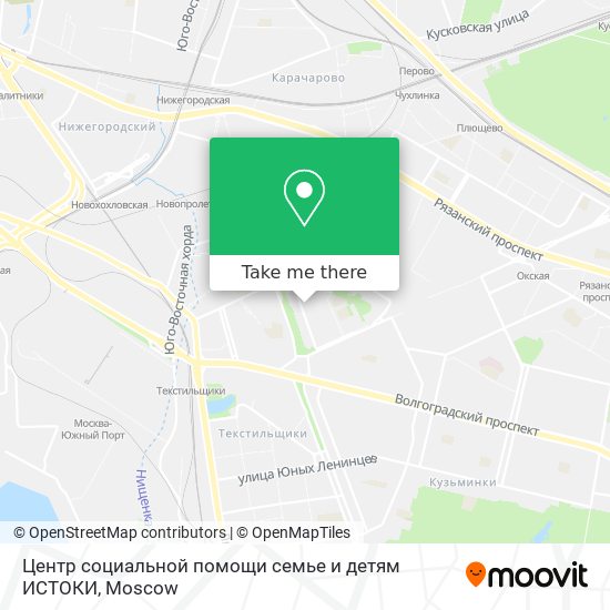 Центр социальной помощи семье и детям ИСТОКИ map