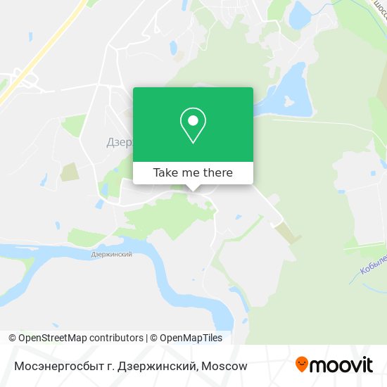 Мосэнергосбыт г. Дзержинский map