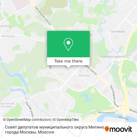 Совет депутатов муниципального округа Митино города Москвы map