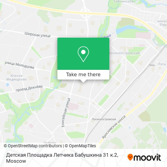 Детская Площадка Летчика Бабушкина 31 к.2 map