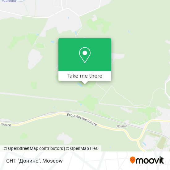 СНТ "Донино" map