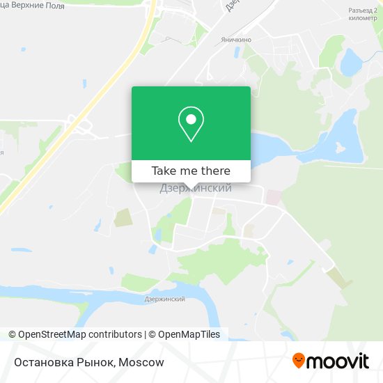Остановка Рынок map