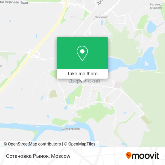 Остановка Рынок map