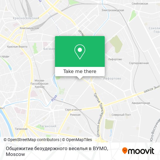 Общежитие безудержного веселья в ВУМО map