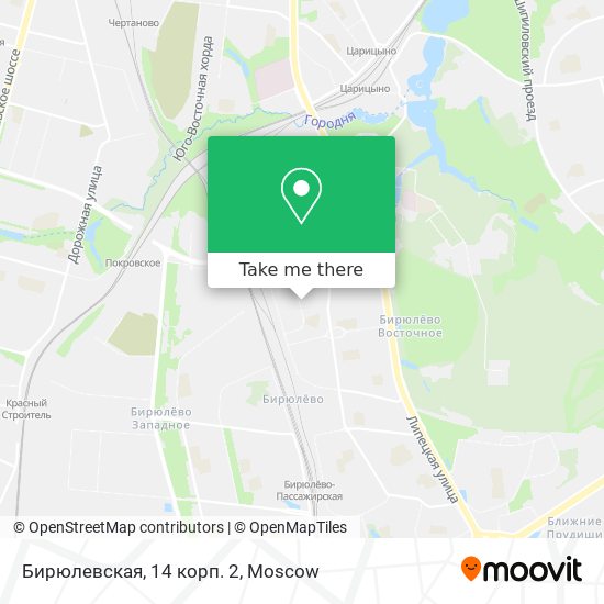 Бирюлевская, 14 корп. 2 map