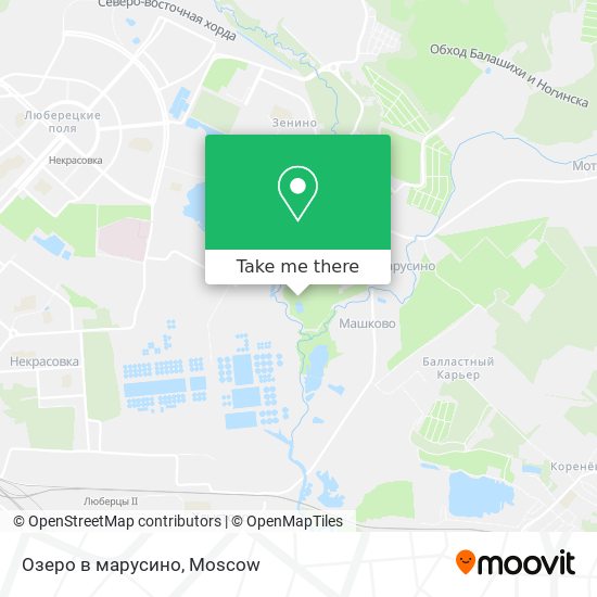 Озеро в марусино map