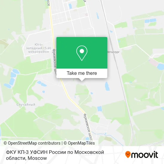 ФКУ КП-3 УФСИН России по Московской области map