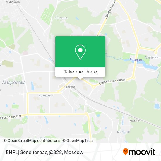 ЕИРЦ Зеленоград @828 map