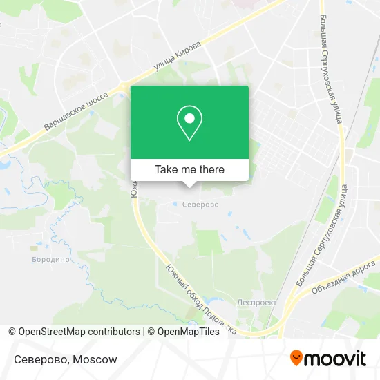 Северово map