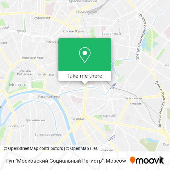 Гуп "Московский Социальный Регистр" map