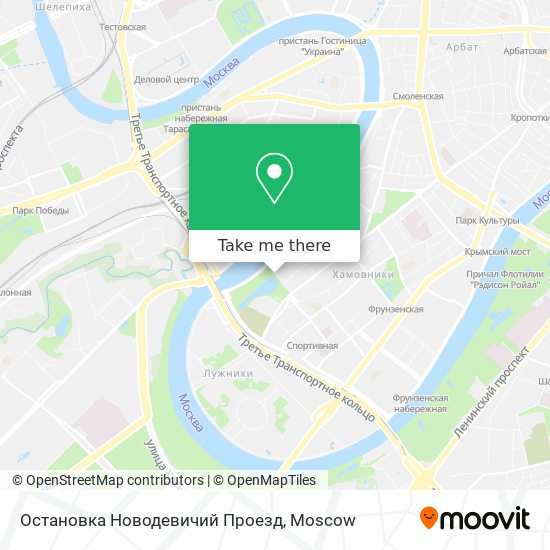 Остановка Новодевичий Проезд map