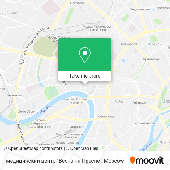 медицинский центр "Весна на Пресне" map