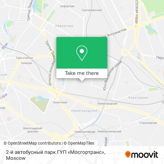 2-й автобусный парк ГУП «Мосгортранс» map