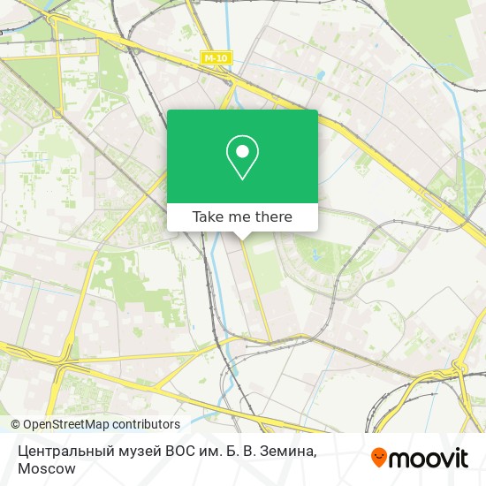 Центральный музей ВОС им. Б. В. Земина map