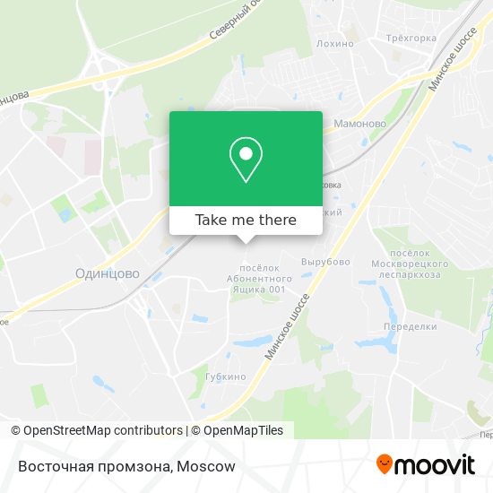 Восточная промзона map