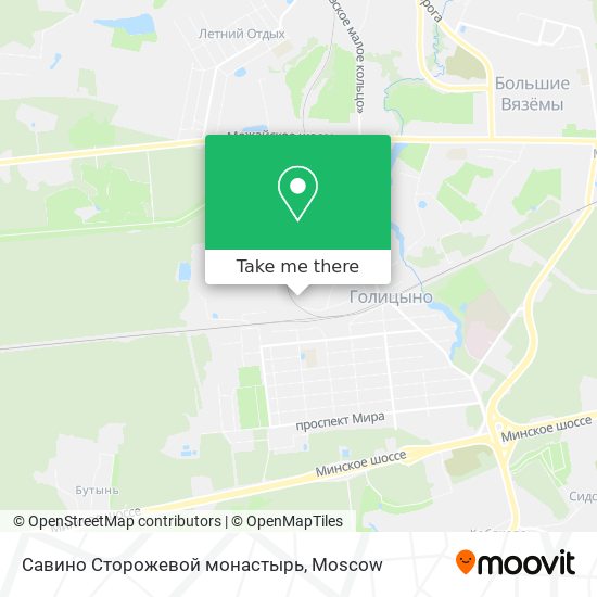 Савино Сторожевой монастырь map