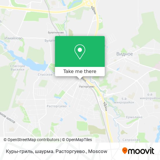 Куры-гриль, шаурма. Расторгуево. map