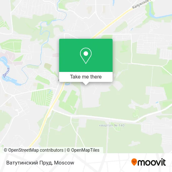 Ватутинский Пруд map