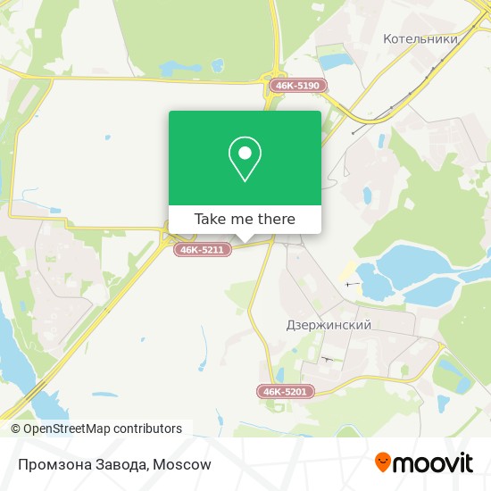 Промзона Завода map