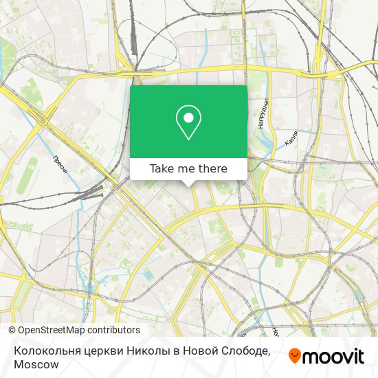 Колокольня церкви Николы в Новой Слободе map