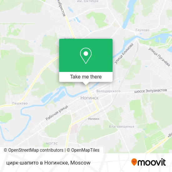 цирк-шапито в Ногинске map