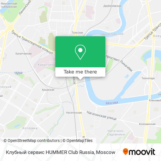 Клубный сервис HUMMER Club Russia map