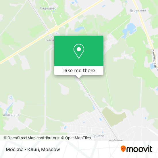 Москва - Клин map