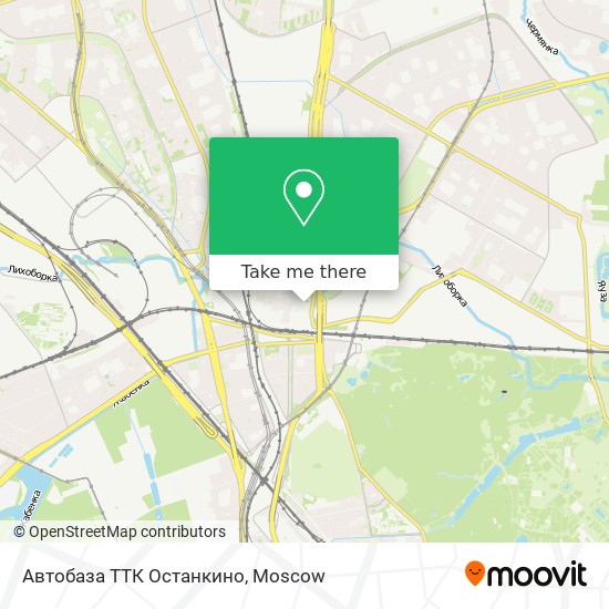 Автобаза ТТК Останкино map