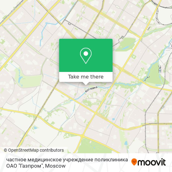 частное медицинское учреждение поликлиника ОАО "Газпром" map