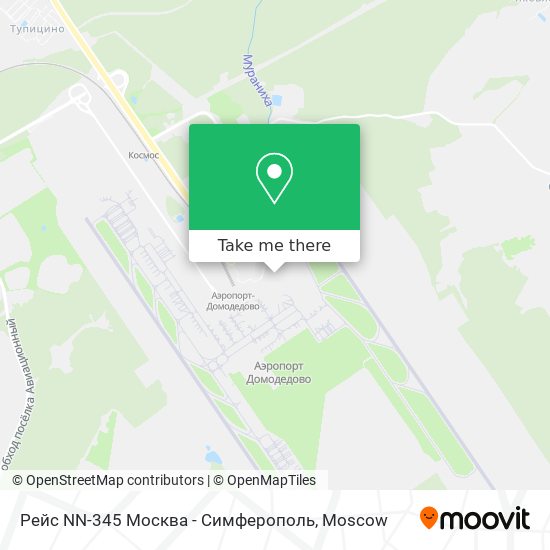 Рейс NN-345 Москва - Симферополь map