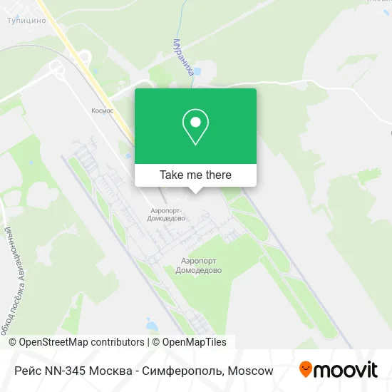 Рейс NN-345 Москва - Симферополь map