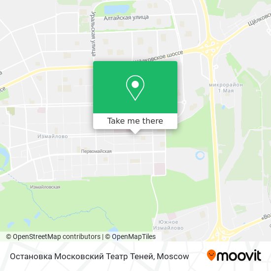 Остановка Московский Театр Теней map
