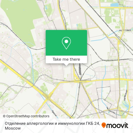 Отделение аллергологии и иммунологии ГКБ 24 map