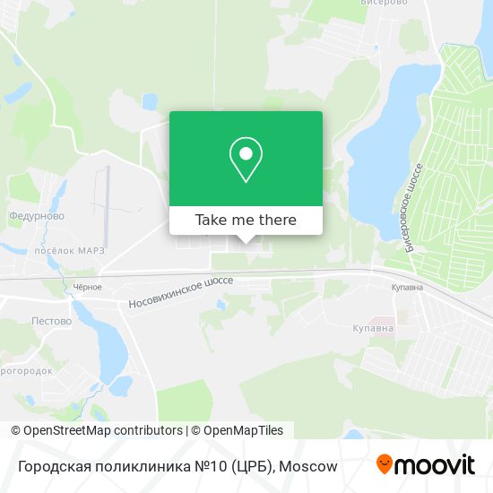 Городская поликлиника №10 (ЦРБ) map