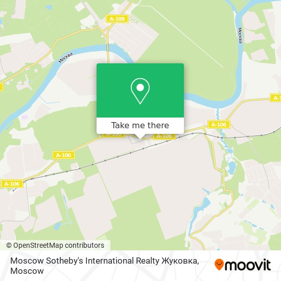 Moscow Sotheby's International Realty Жуковка map