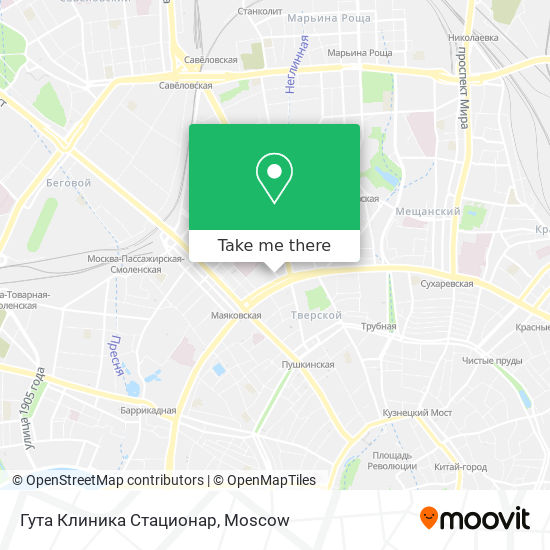 Гута Клиника Стационар map