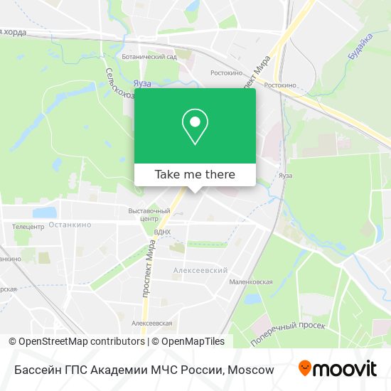 Бассейн ГПС Академии МЧС России map
