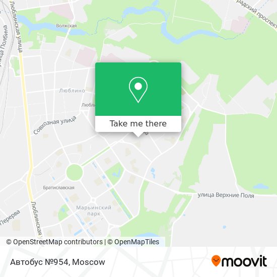 Автобус №954 map
