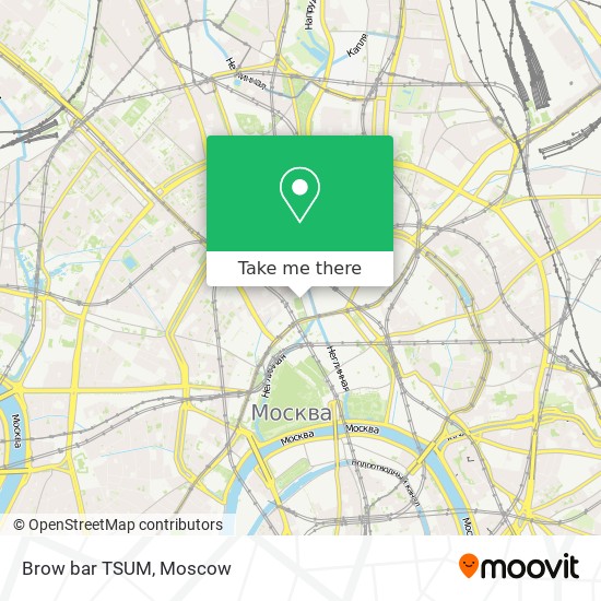 Brow bar TSUM map
