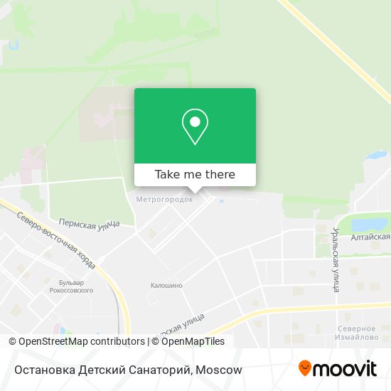 Остановка Детский Санаторий map