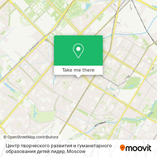 Центр творческого развития и гуманитарного образования детей лидер map