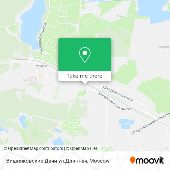 Вишняковские Дачи ул.Длинная map