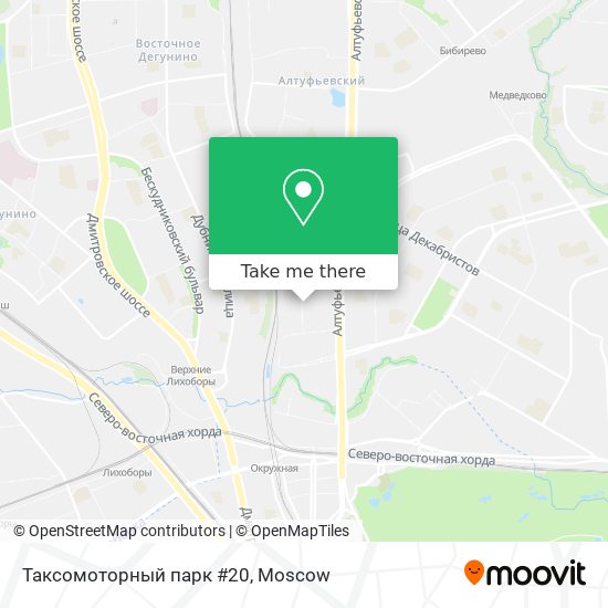 Таксомоторный парк #20 map