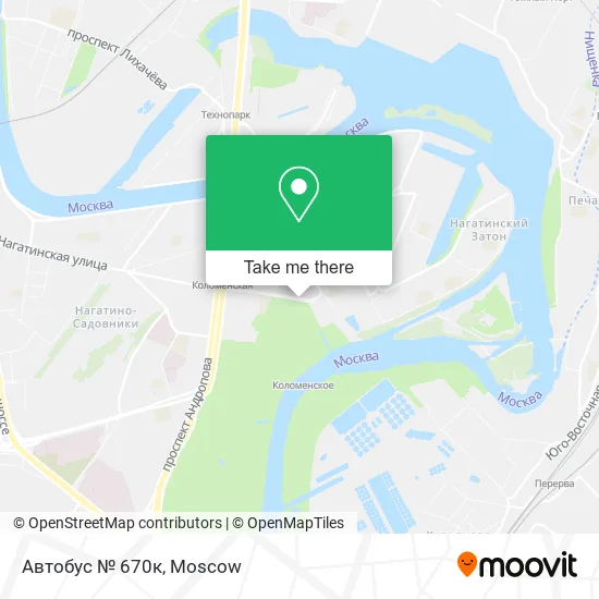 Автобус № 670к map
